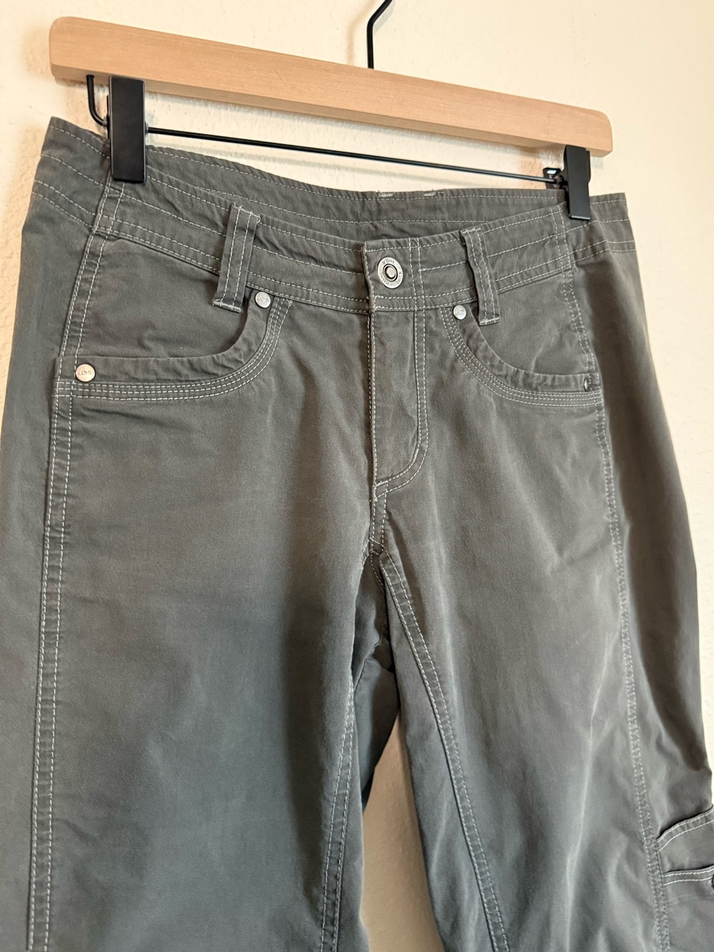 Y2K Kuhl Low Rise Slim Fit Bootcut Cargo Hiking Pants Gorpcore Utility Outdoors - Picture 10 of 10
